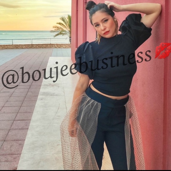 ZARA Pants with Contrasting Tulle Skirt - Picture 2 of 7